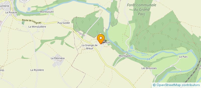 localisation de l'entreprise MONSIEUR CHARLES DEROO  LUSIGNAN