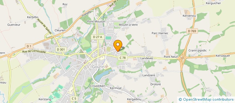 localisation de l'entreprise MONSIEUR CHARLES DERVAL à GOURIN