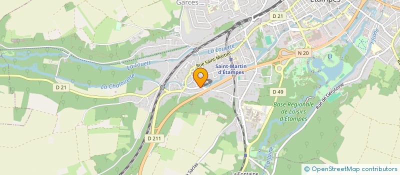 localisation de l'entreprise MONSIEUR CHARLES DESCHAMPS  ETAMPES