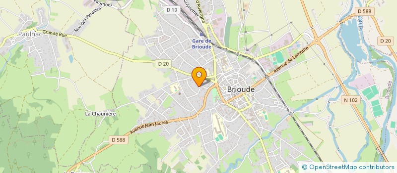 localisation de l'entreprise MONSIEUR CHARLES DESENCLOS  BRIOUDE