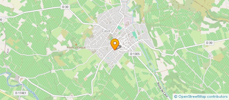 localisation de l'entreprise MONSIEUR CHARLES DESGENETEZ  CAUX