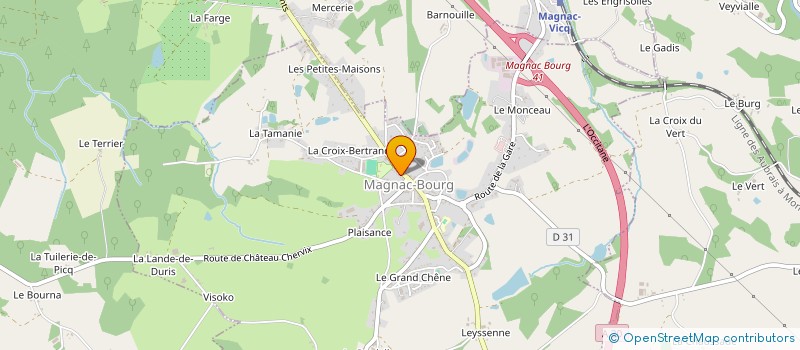 localisation de l'entreprise MONSIEUR CHARLES DESIMPEL à MAGNAC-BOURG