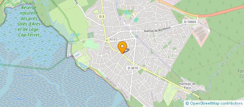 localisation de l'entreprise MONSIEUR CHARLES DEVAUD  ARES