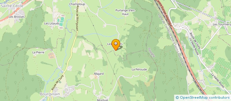 localisation de l'entreprise MONSIEUR CHARLES DEVILLARD  LA VINEUSE SUR FREGANDE