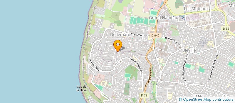 localisation de l'entreprise MONSIEUR CHARLES DHAINAUT  SAINTE-ADRESSE