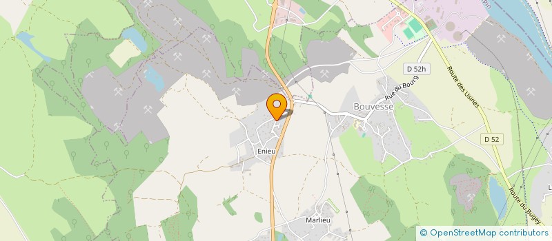 localisation de l'entreprise MONSIEUR CHARLES DI BILIO  BOUVESSE-QUIRIEU