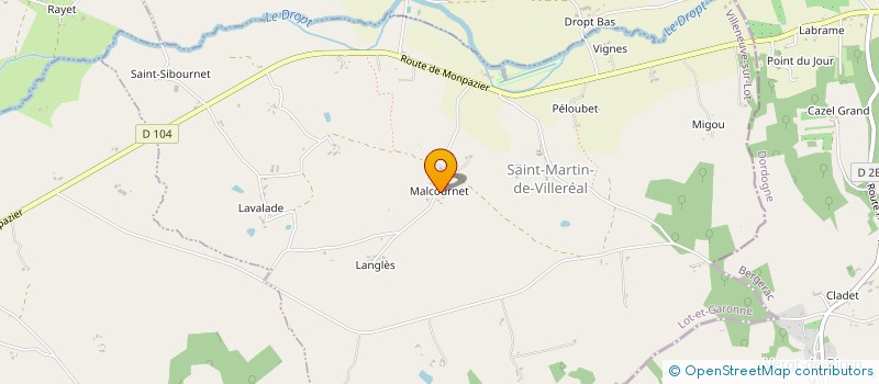 localisation de l'entreprise MONSIEUR CHARLES DICKINS  SAINT MARTIN DE VILLEREAL