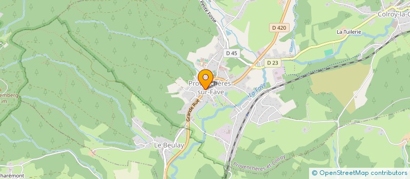 localisation de l'entreprise MONSIEUR CHARLES DIDIER  PROVENCHERES-ET-COLROY