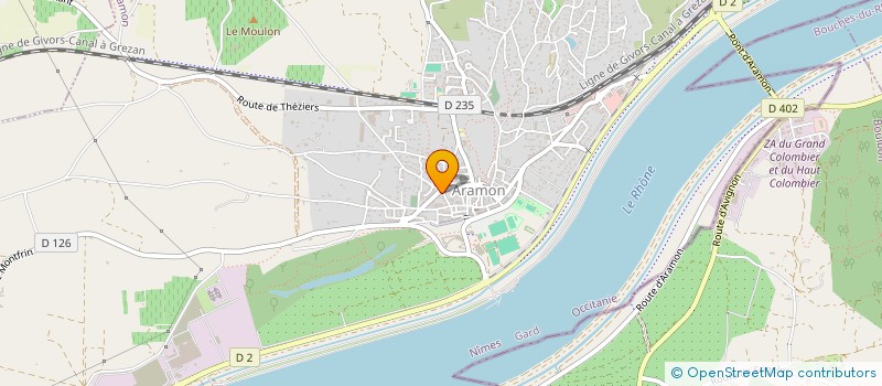 localisation de l'entreprise MONSIEUR CHARLES DOS SANTOS  ARAMON