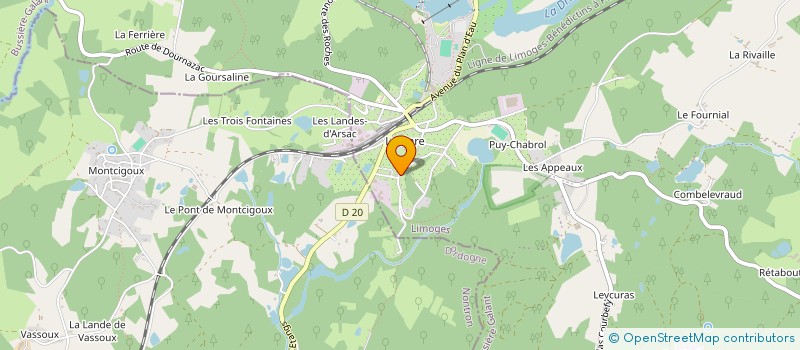 localisation de l'entreprise MONSIEUR CHARLES DOUTEAU à BUSSIERE-GALANT