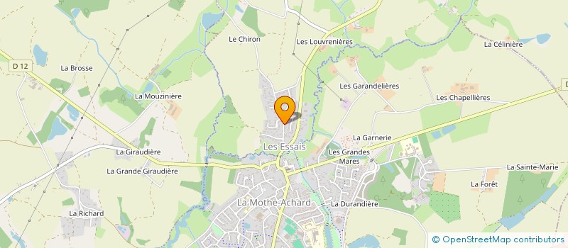 localisation de l'entreprise MONSIEUR CHARLES DRAPEAU  SAINT-GEORGES-DE-POINTINDOUX