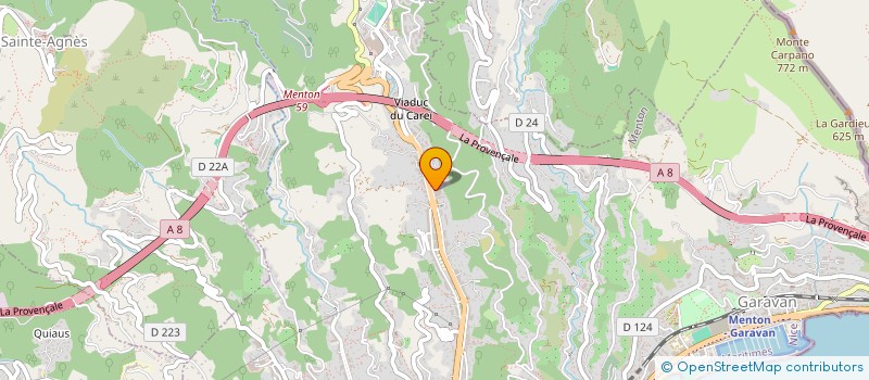 localisation de l'entreprise MONSIEUR CHARLES DRAPPIER  MENTON