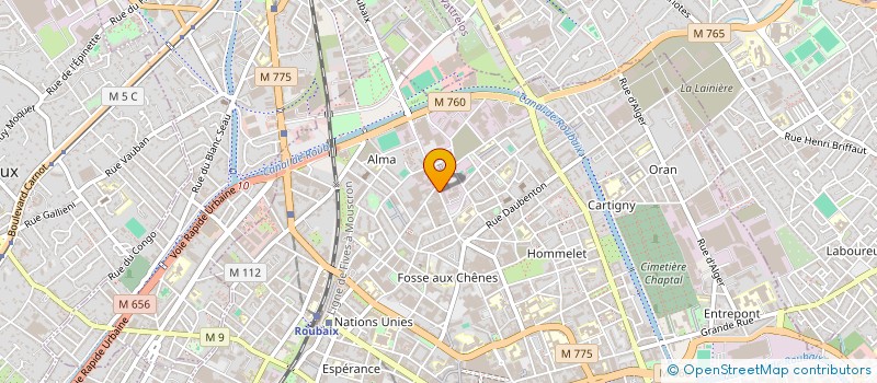 localisation de l'entreprise MONSIEUR CHARLES DUBOIS  ROUBAIX