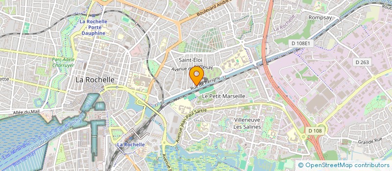 localisation de l'entreprise MONSIEUR CHARLES DUBREUIL  LA ROCHELLE