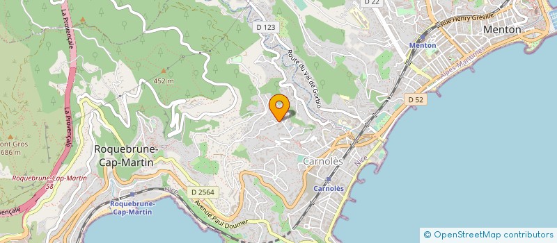 localisation de l'entreprise MONSIEUR CHARLES DUBRULLE à ROQUEBRUNE-CAP-MARTIN