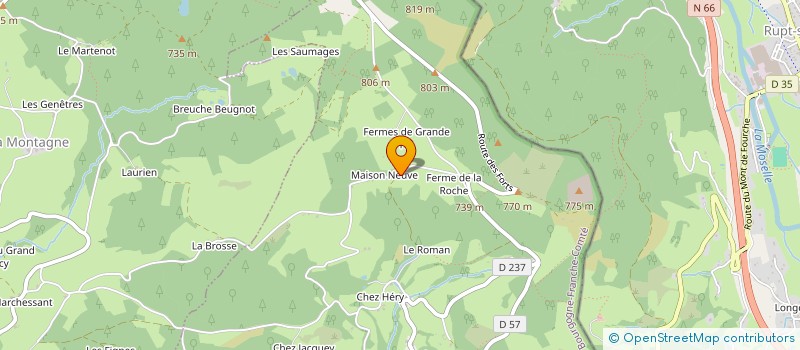 localisation de l'entreprise MONSIEUR CHARLES DUCHANOY  AMONT-ET-EFFRENEY