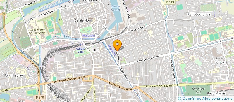 localisation de l'entreprise MONSIEUR CHARLES DUFEUTRELLE  CALAIS