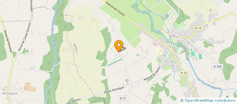 localisation de l'entreprise MONSIEUR CHARLES DUFOURCQ  AMOU