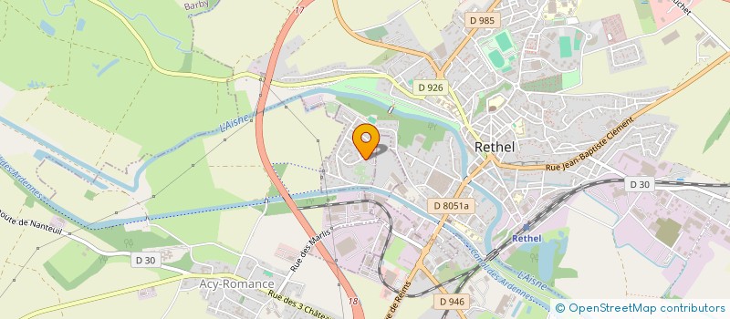 localisation de l'entreprise MONSIEUR CHARLES DUFRESNE  SAULT LES RETHEL