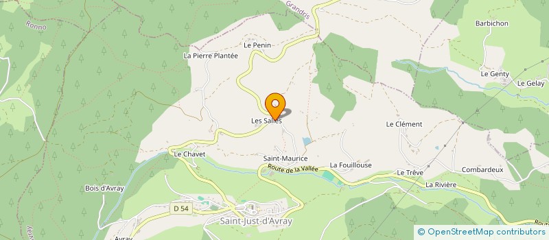 localisation de l'entreprise MONSIEUR CHARLES DUMONTET  SAINT-JUST-D AVRAY