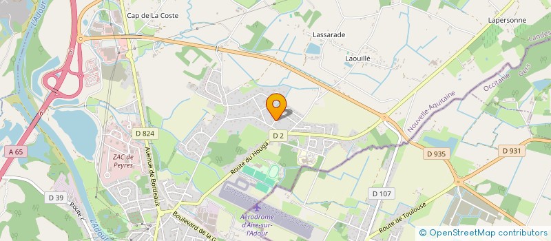 localisation de l'entreprise MONSIEUR CHARLES DUPORT  AIRE-SUR-L'ADOUR