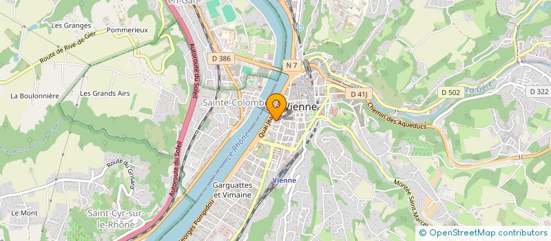 localisation de l'entreprise MONSIEUR CHARLES DURAND  VIENNE