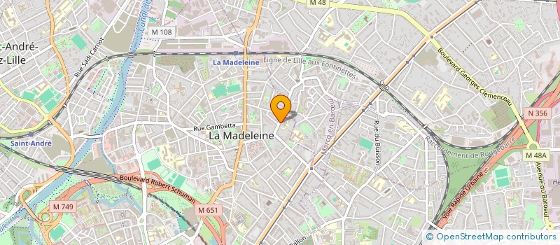 localisation de l'entreprise MONSIEUR CHARLES DURON  LA MADELEINE