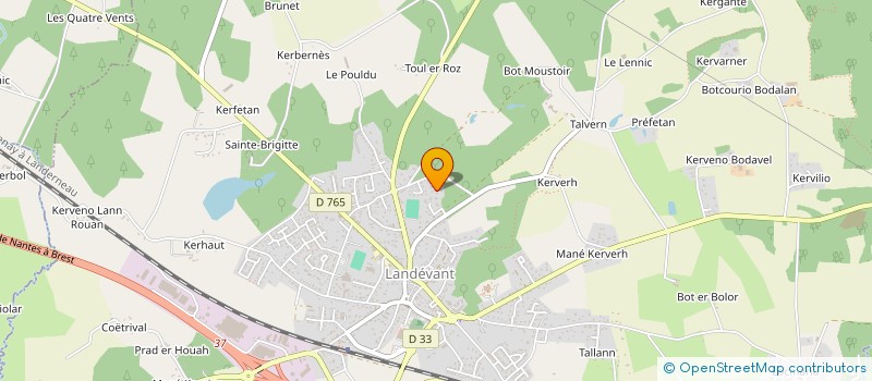 localisation de l'entreprise MONSIEUR CHARLES DUVAL  LANDEVANT