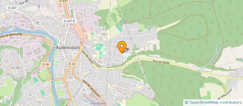 localisation de l'entreprise MONSIEUR CHARLES-EDOUARD BRIGEOT  AUDINCOURT