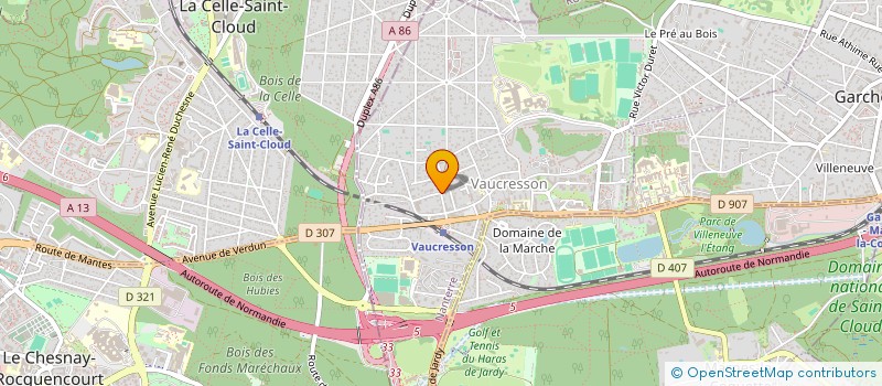 localisation de l'entreprise MONSIEUR CHARLES-EDOUARD CHAMPEROUX  VAUCRESSON