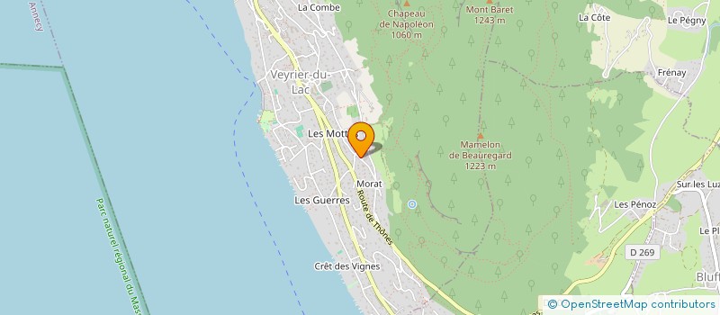 localisation de l'entreprise MONSIEUR CHARLES-EDOUARD FANTIN  VEYRIER-DU-LAC