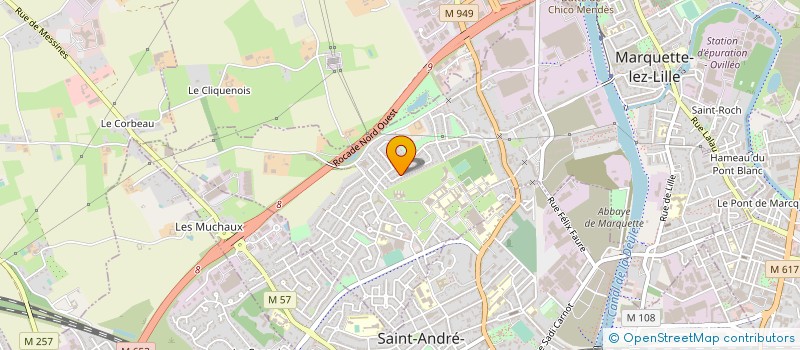 localisation de l'entreprise MONSIEUR CHARLES-EDOUARD FLIPO  MARQUETTE-LEZ-LILLE