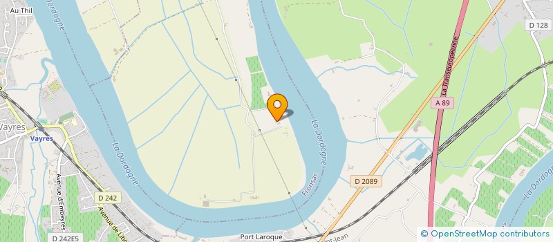 localisation de l'entreprise MONSIEUR CHARLES-EDOUARD WOISSELIN  FRONSAC