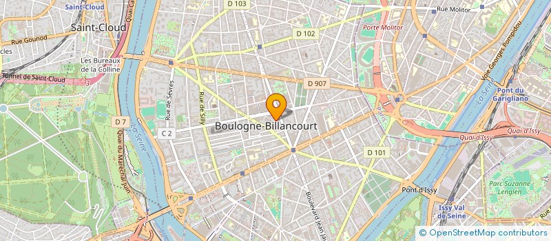 localisation de l'entreprise MONSIEUR CHARLES EGLOFF à BOULOGNE-BILLANCOURT