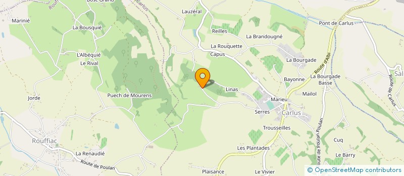 localisation de l'entreprise MONSIEUR CHARLES FABRE  FREJAIROLLES