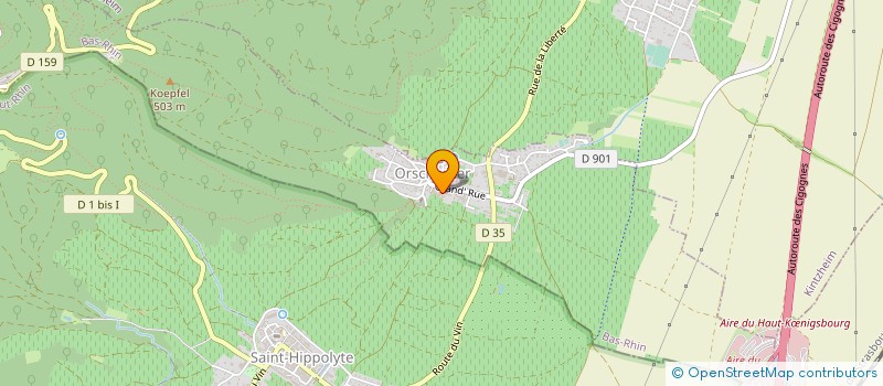 localisation de l'entreprise MONSIEUR CHARLES FAHRER  ORSCHWILLER