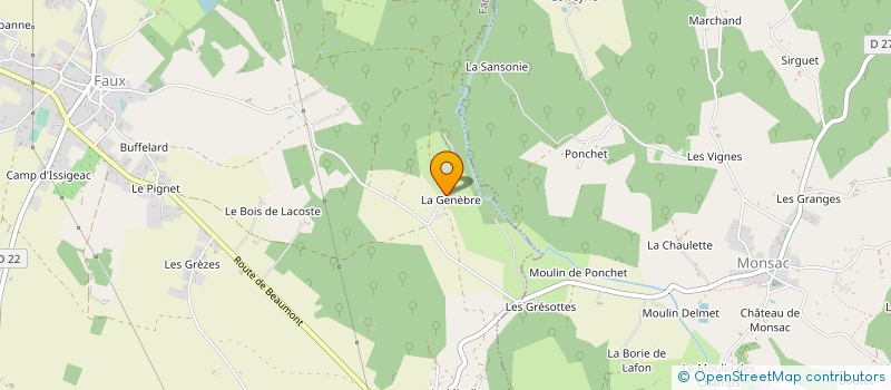 localisation de l'entreprise MONSIEUR CHARLES FAULKNER  FAUX