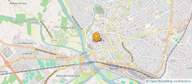 localisation de l'entreprise MONSIEUR CHARLES FERRAND  BEZIERS