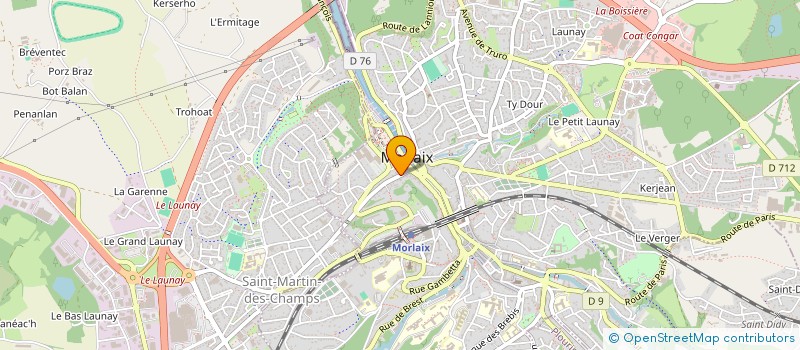 localisation de l'entreprise MONSIEUR CHARLES FEVRIER  MORLAIX