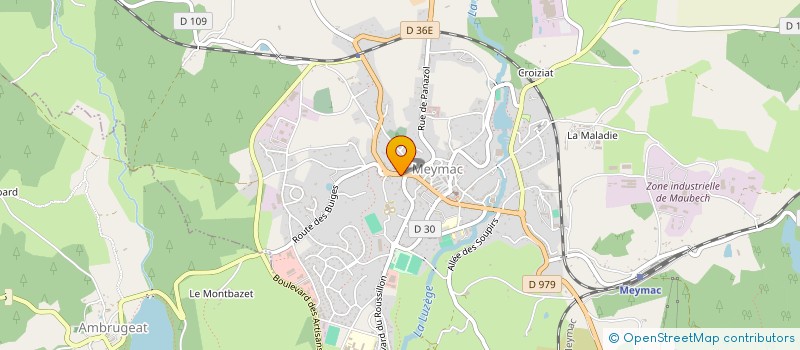 localisation de l'entreprise MONSIEUR CHARLES FICHANT  MEYMAC