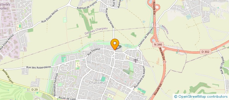 localisation de l'entreprise MONSIEUR CHARLES-FITZGERALD LESUEUR  CHASSIEU