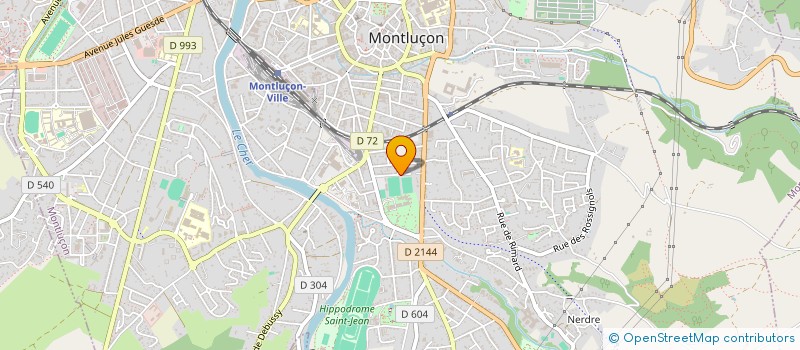 localisation de l'entreprise MONSIEUR CHARLES FLAMANT  MONTLUCON