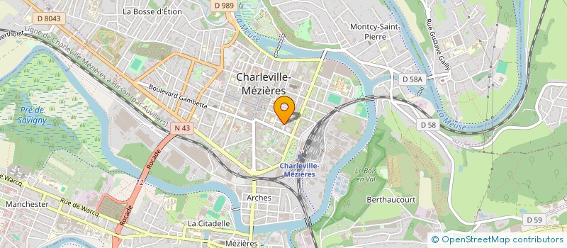 localisation de l'entreprise MONSIEUR CHARLES FLOQUET  CHARLEVILLE-MEZIERES