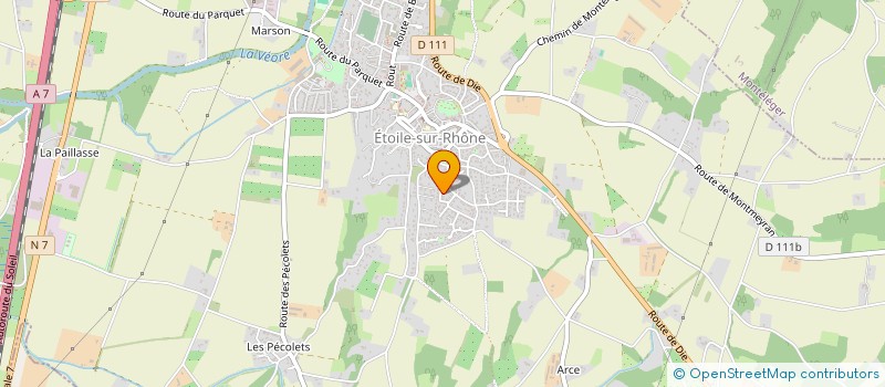 localisation de l'entreprise MONSIEUR CHARLES FRACHON  ETOILE-SUR-RHONE