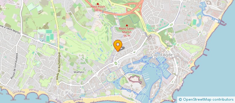 localisation de l'entreprise MONSIEUR CHARLES FRAICHARD  AGDE