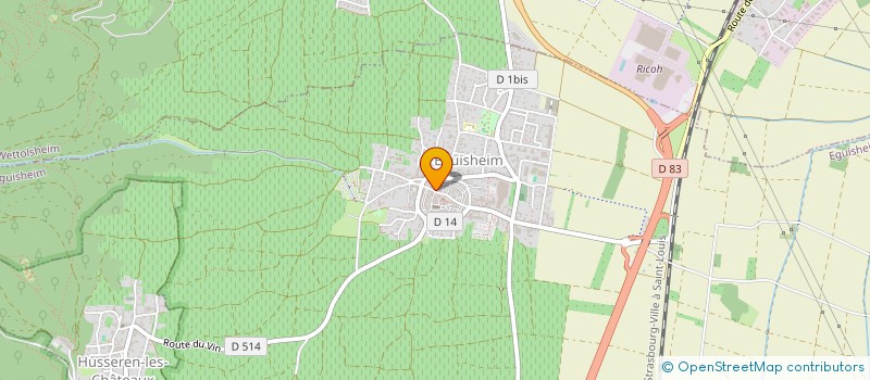 localisation de l'entreprise MONSIEUR CHARLES FREUDENREICH  EGUISHEIM