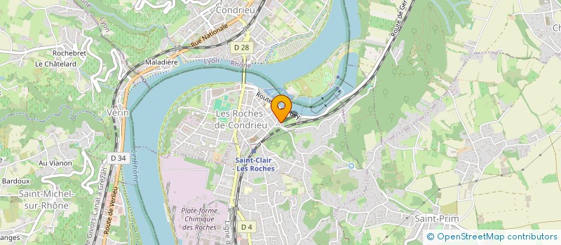 localisation de l'entreprise MONSIEUR CHARLES FUCHS  LES ROCHES-DE-CONDRIEU