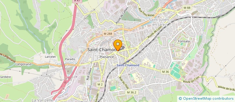 localisation de l'entreprise MONSIEUR CHARLES FUNK à SAINT-CHAMOND