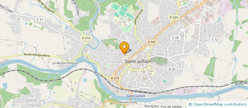 localisation de l'entreprise MONSIEUR CHARLES GALBAUD DU FORT  SAINT-JUNIEN