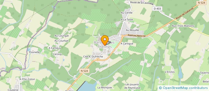 localisation de l'entreprise MONSIEUR CHARLES GARREAU  CAZAUBON